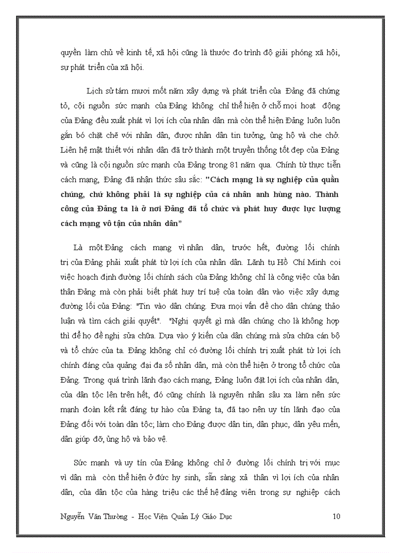 image for page Bài thu hoạch học Cảm tình Đảng