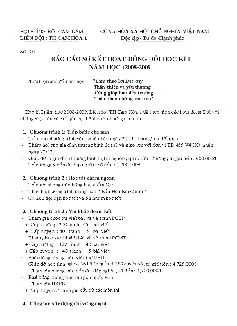 image for page Bao cao so ket hoat dong doi hoc ki 1