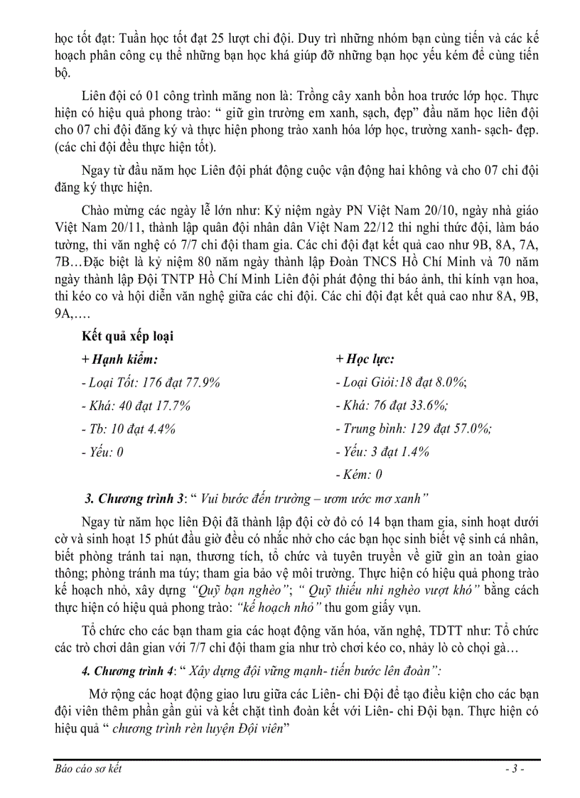 image for page Báo cáo tổng kết năm học