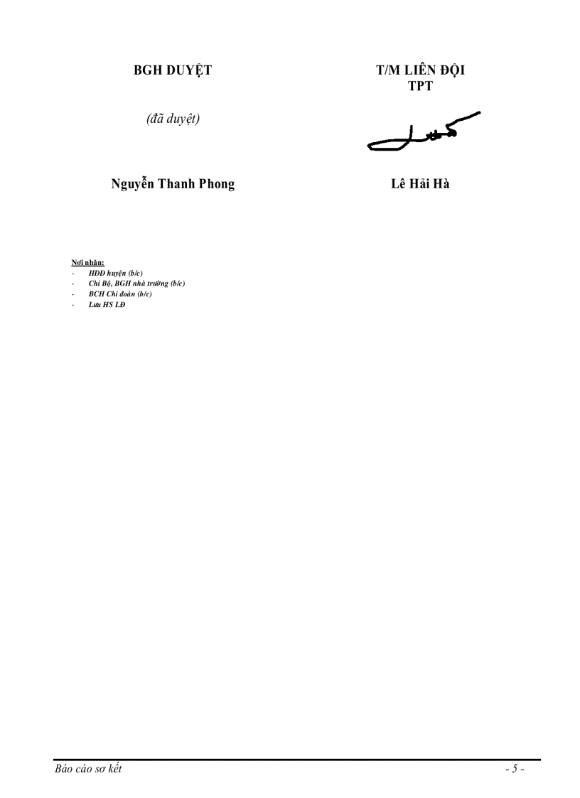 image for page Báo cáo tổng kết năm học