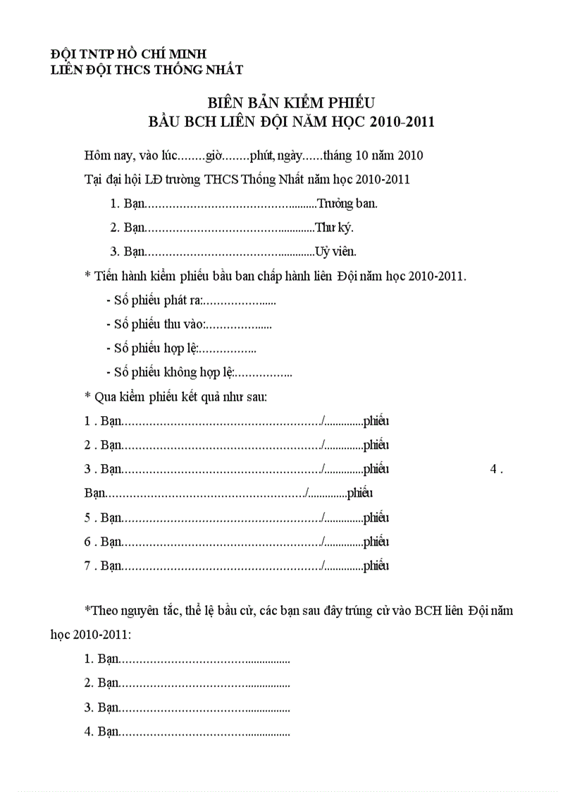 image for page Biên bản kiểm phiếu