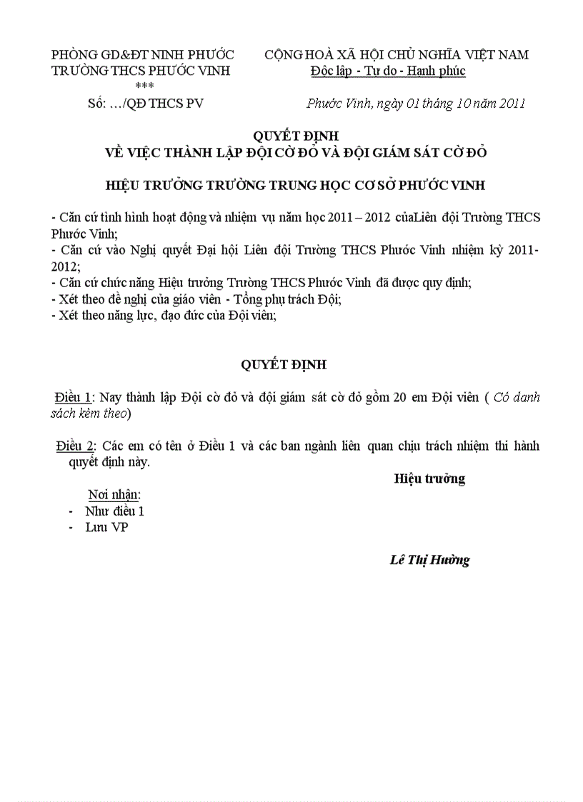 image for page Các quyết định đội