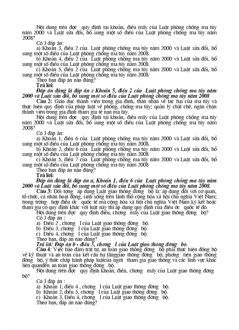 image for page Câu hỏi tổ chức thi tuyên truyền các luật ATGT Giáo dục Luật trẻ em