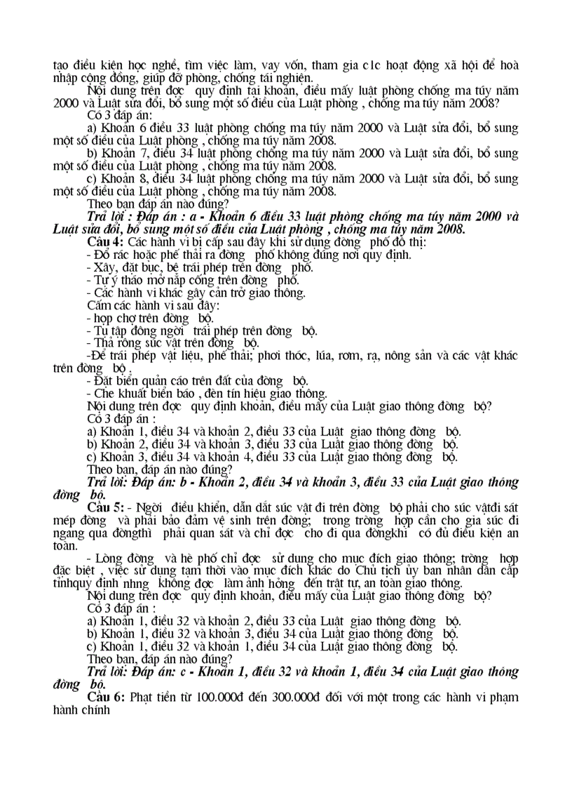 image for page Câu hỏi tổ chức thi tuyên truyền các luật ATGT Giáo dục Luật trẻ em