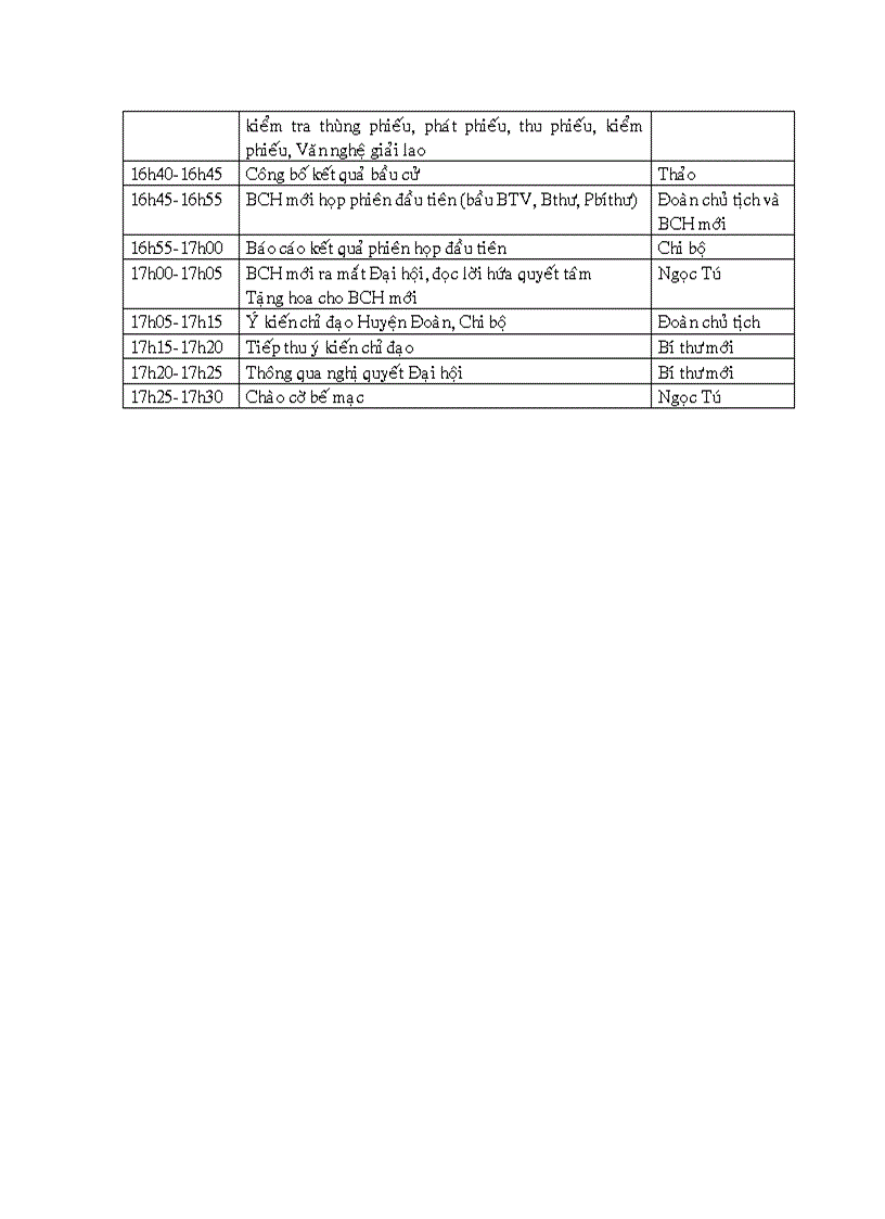 image for page Chương trình đại hội đoàn trường
