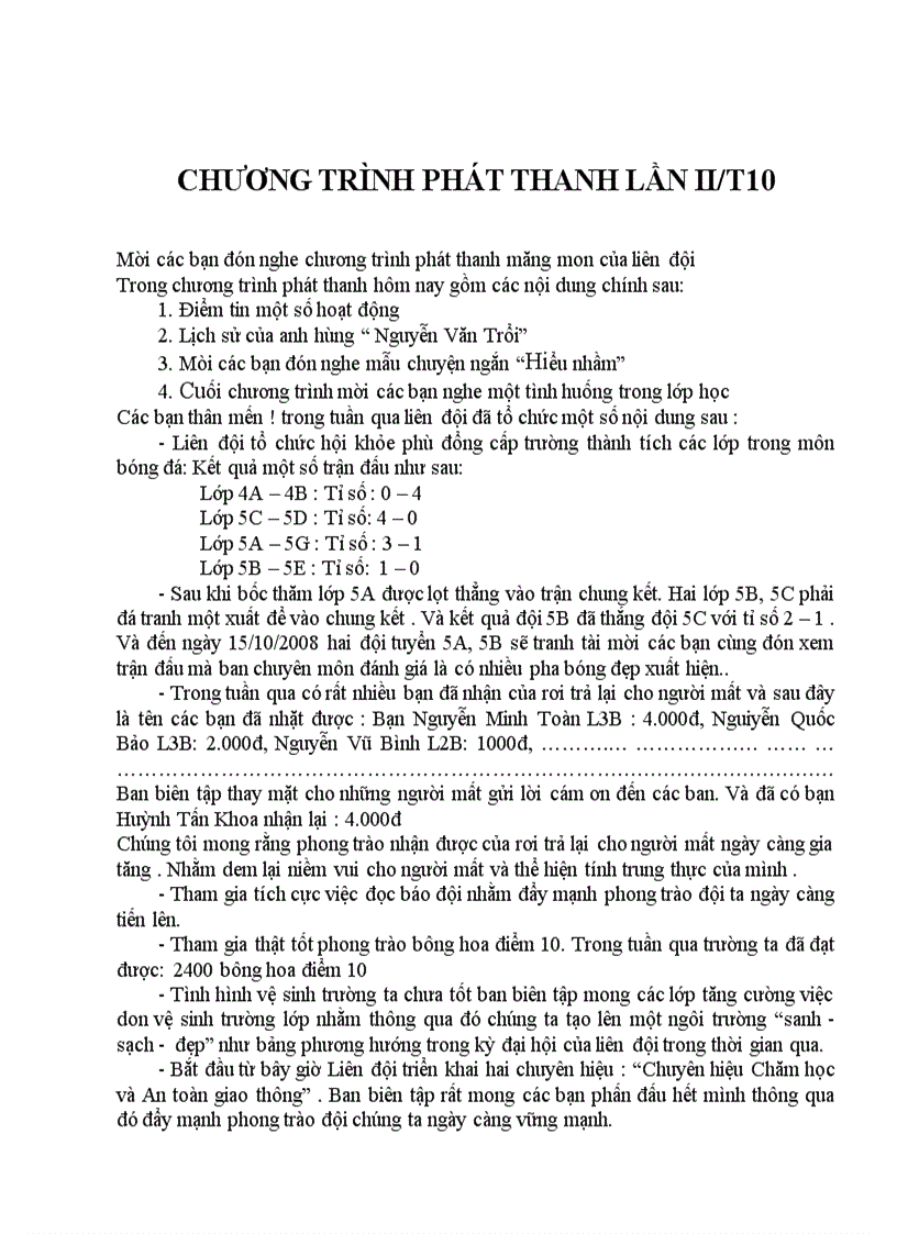 image for page Chuong trinh phat thanh mang non