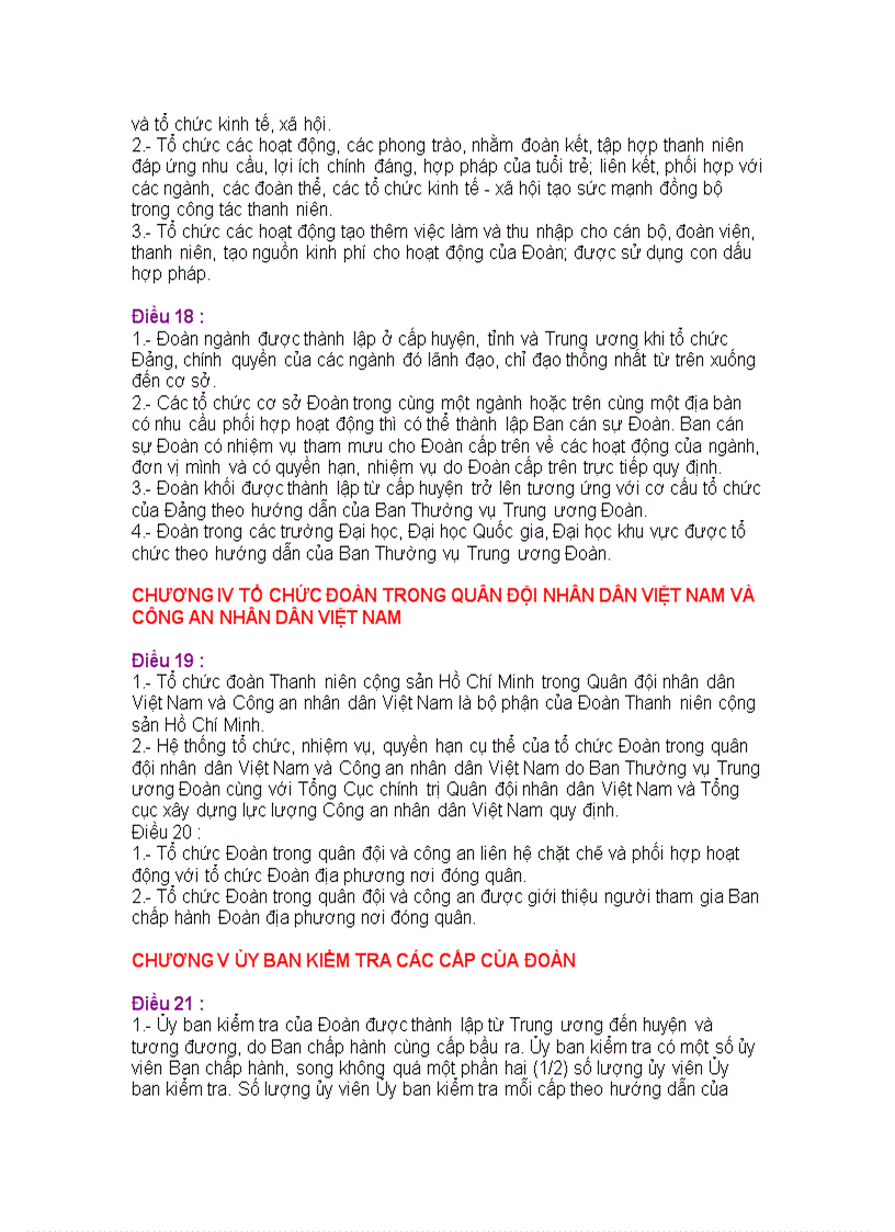 image for page Điều lệ đoàn tncs hcm