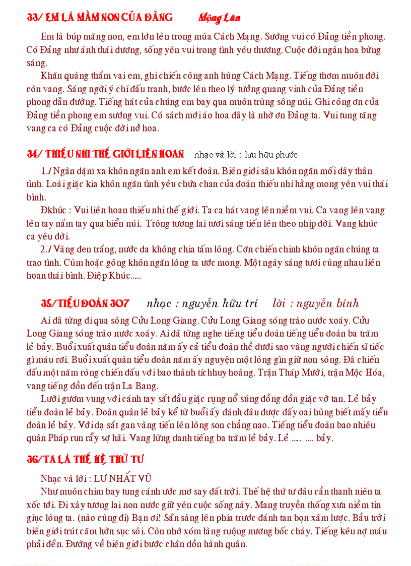 image for page Hơn 50 bài hát ở trường học cần phải có