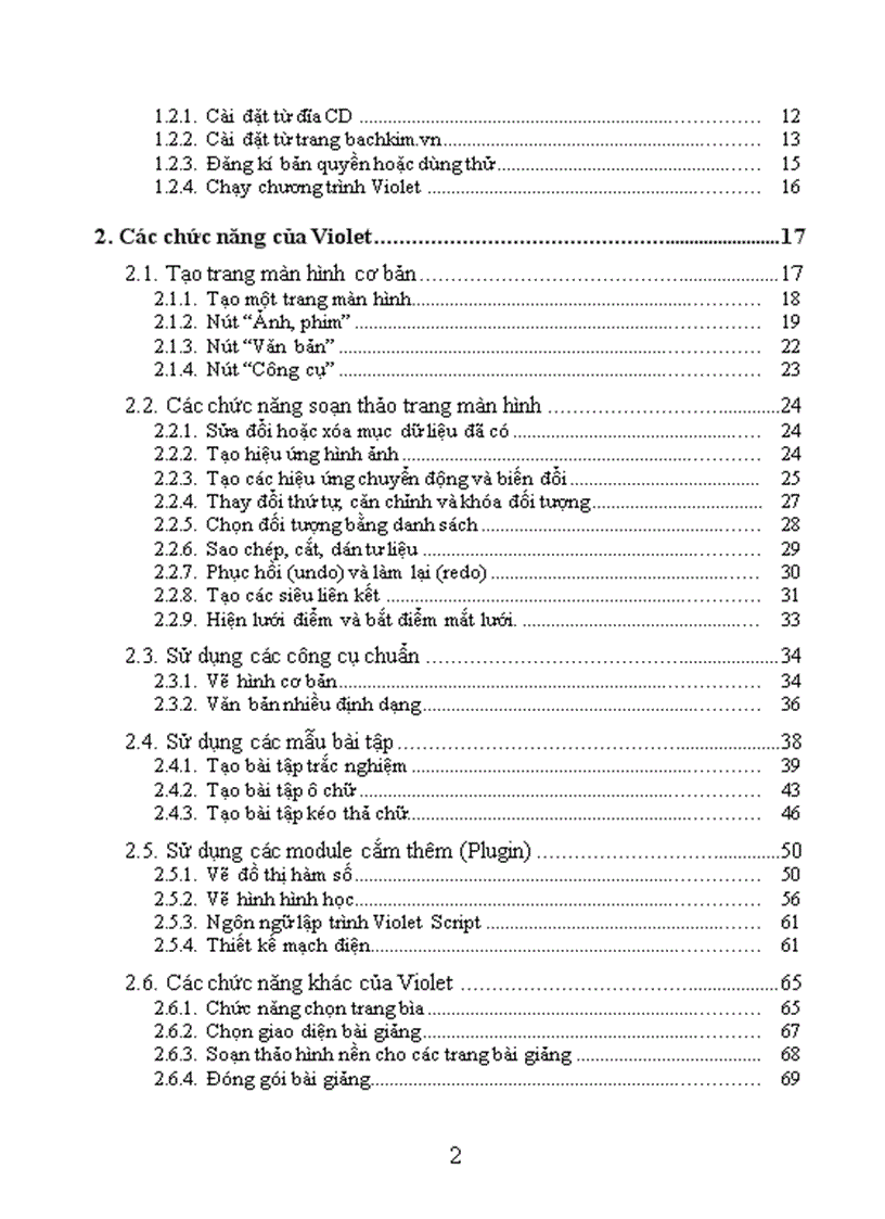 image for page Huong dan su dung violet