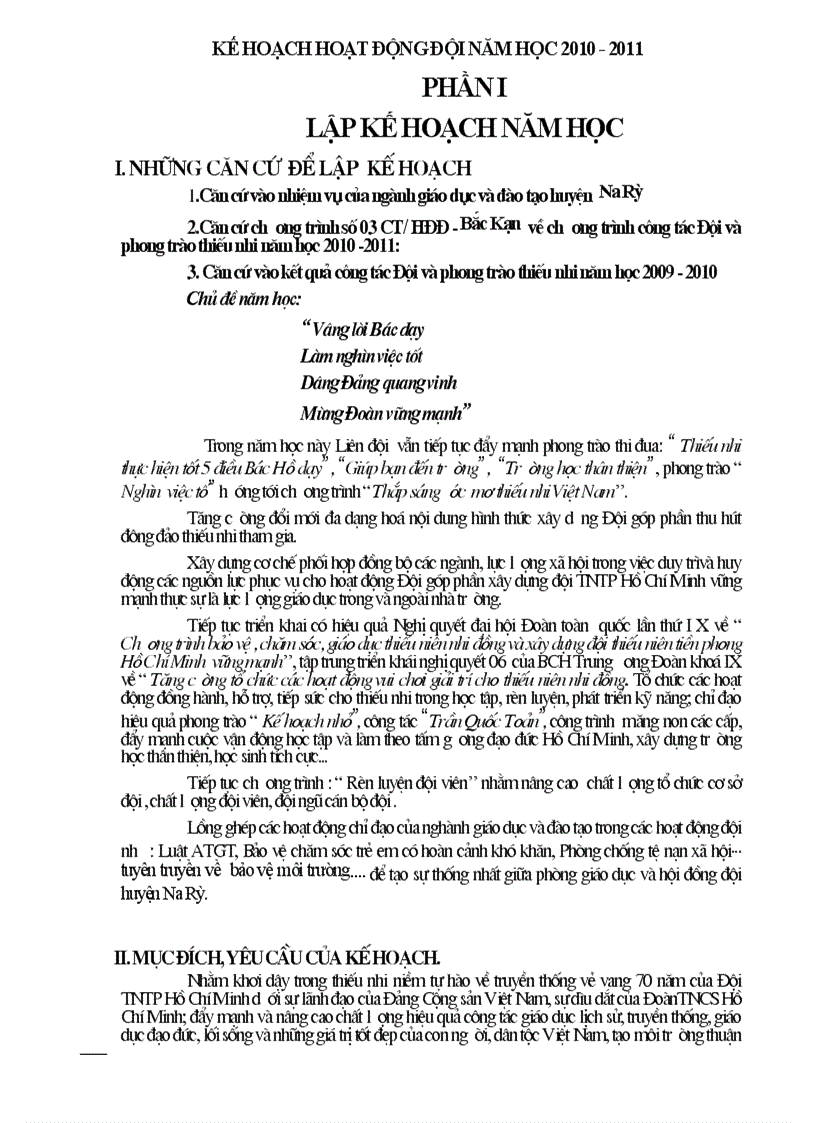 image for page Ke hoach doi 2010 phuong huong nam hoc 2010
