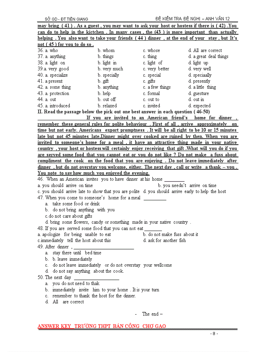 image for page Một số đề thi tiếng Anh chuyên ngành Kinh tế