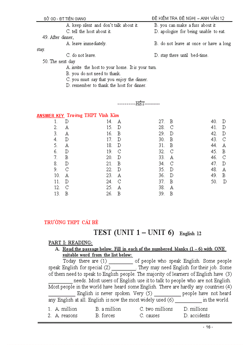 image for page Một số đề thi tiếng Anh chuyên ngành Kinh tế