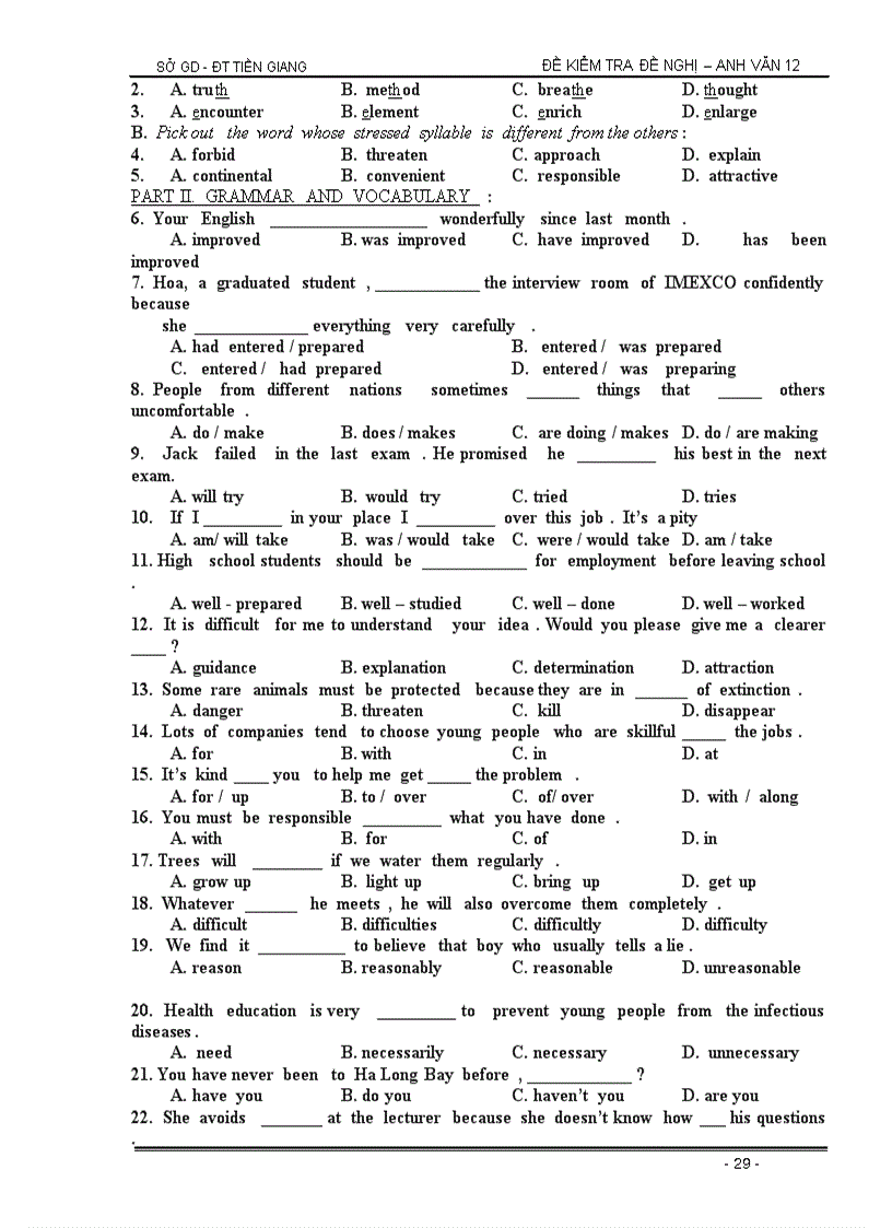 image for page Một số đề thi tiếng Anh chuyên ngành Kinh tế