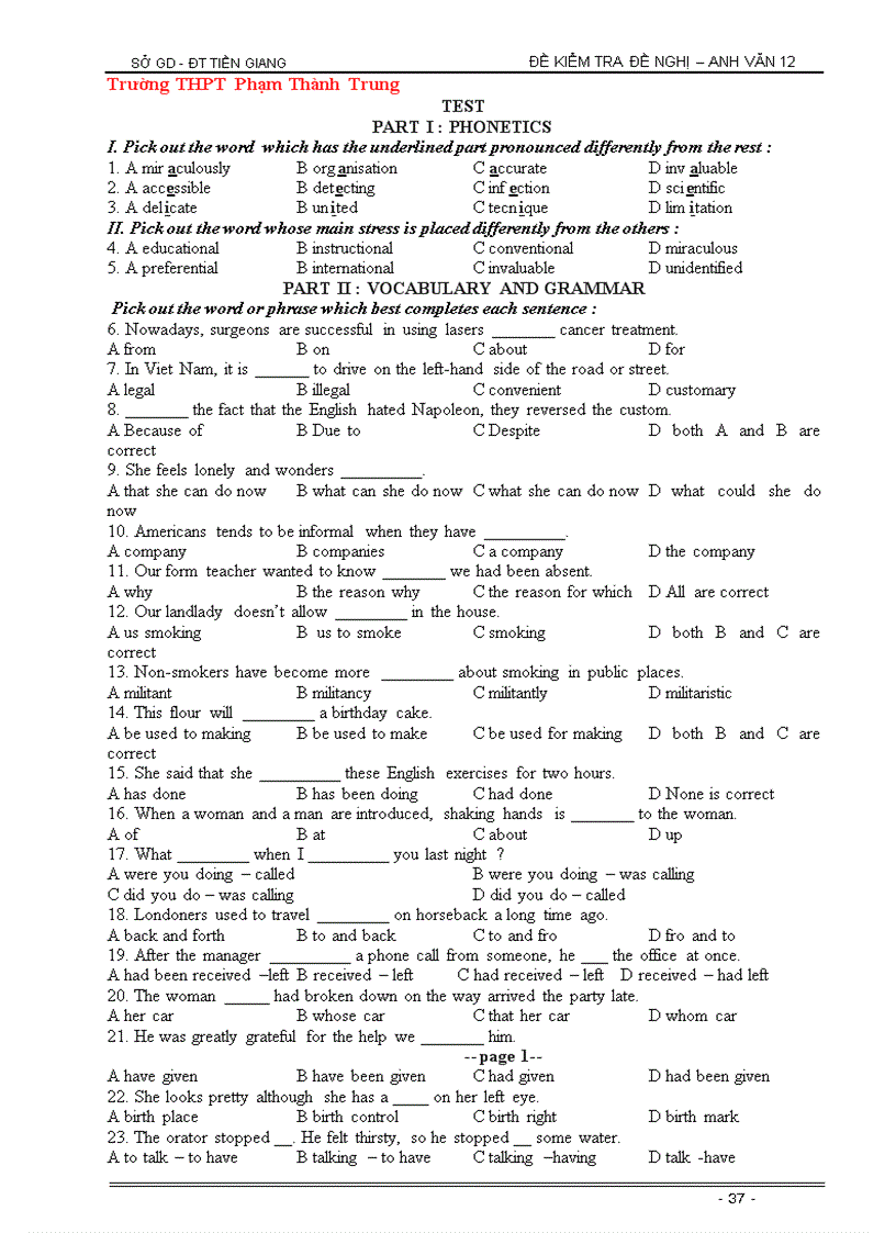image for page Một số đề thi tiếng Anh chuyên ngành Kinh tế
