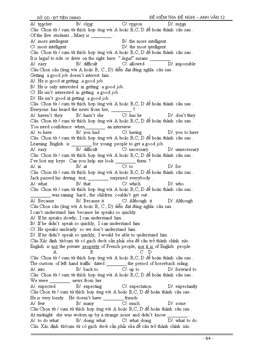 image for page Một số đề thi tiếng Anh chuyên ngành Kinh tế