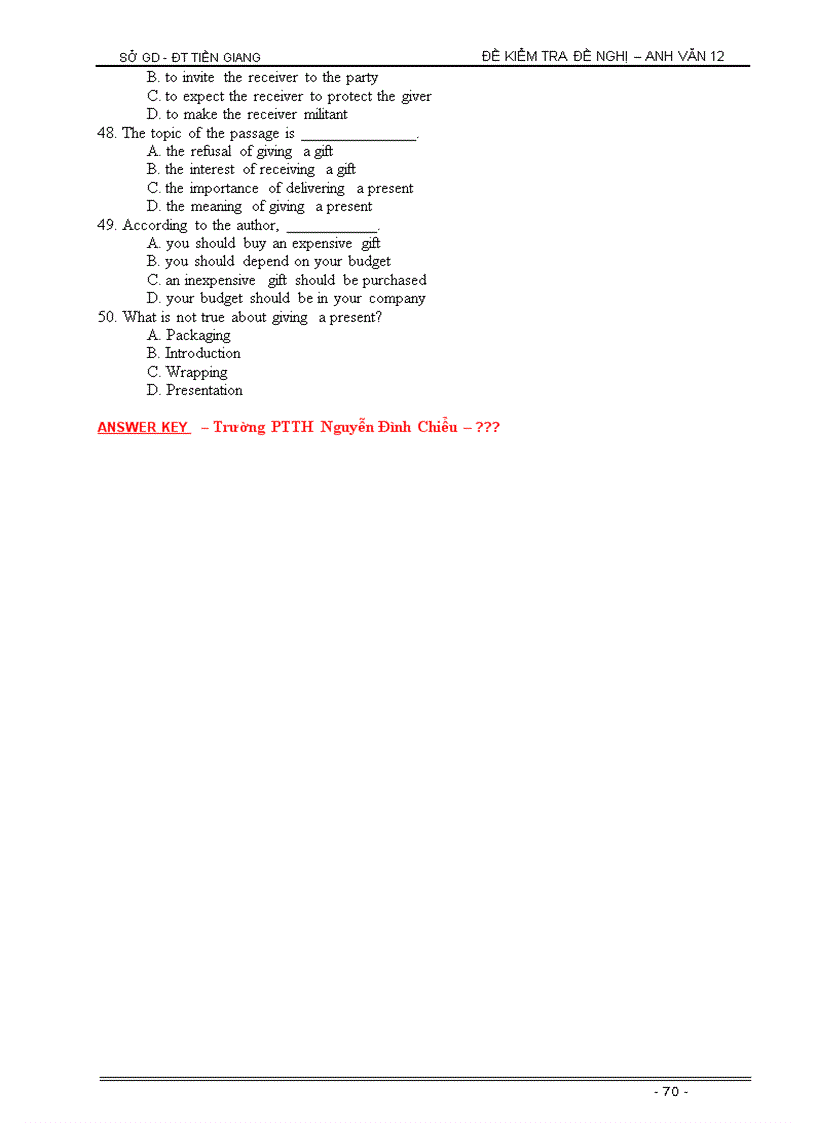 image for page Một số đề thi tiếng Anh chuyên ngành Kinh tế