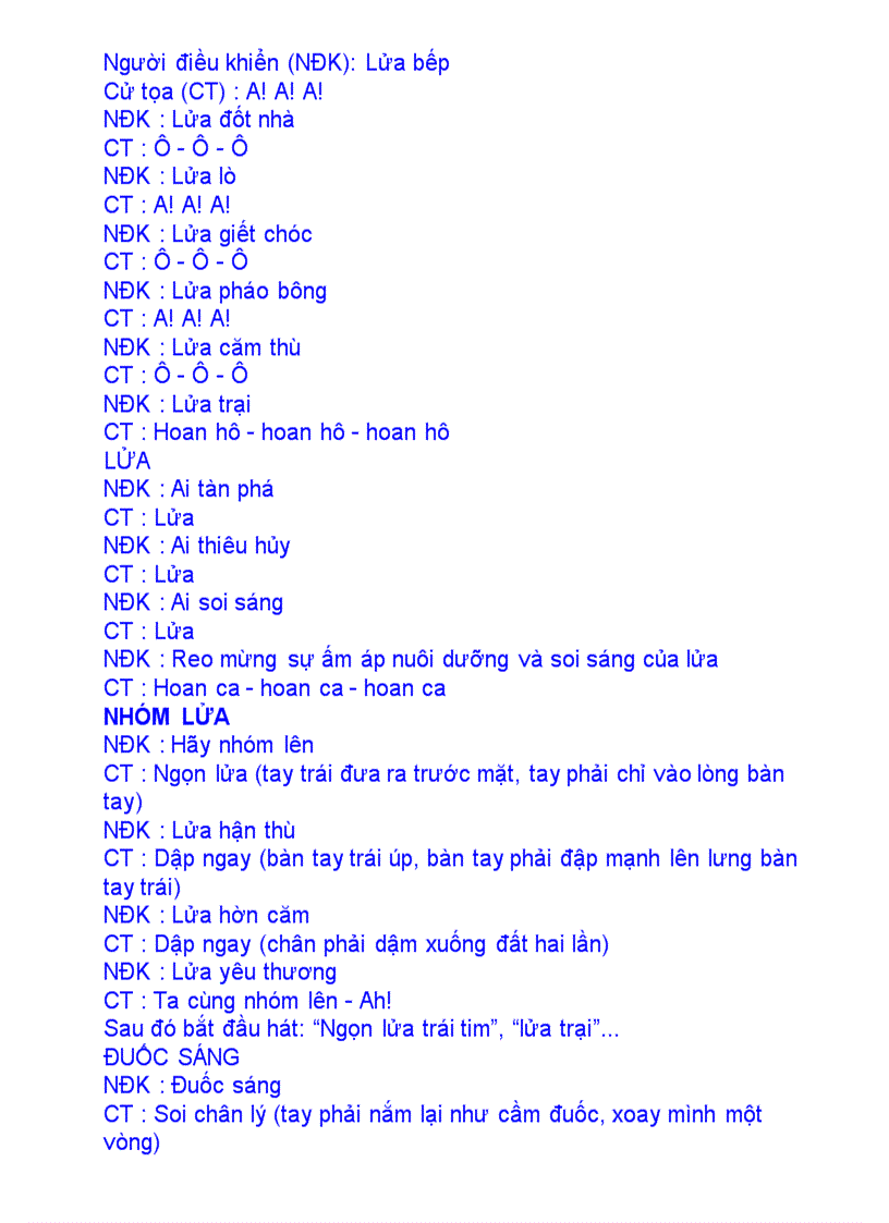 image for page Một số trò chơi sinh hoạt lữa trại