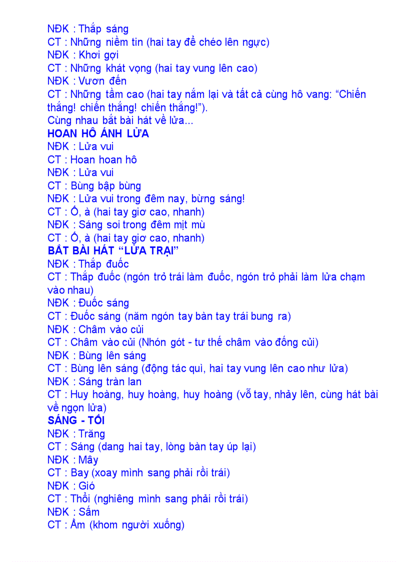 image for page Một số trò chơi sinh hoạt lữa trại