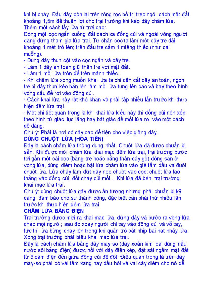 image for page Một số trò chơi sinh hoạt lữa trại