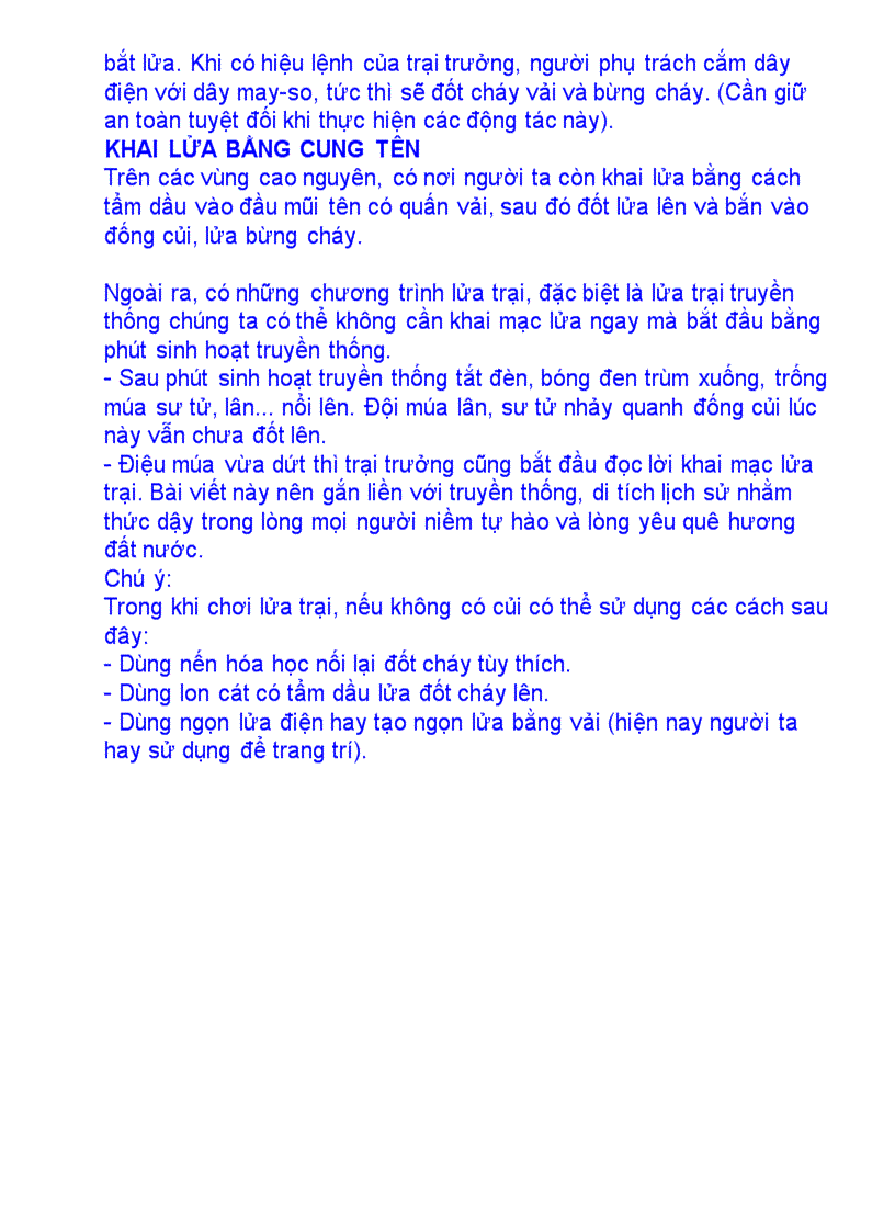 image for page Một số trò chơi sinh hoạt lữa trại