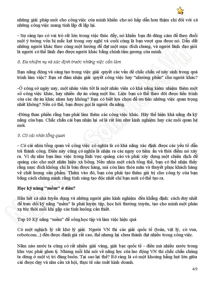 image for page Soft skills Kỹ năng mềm