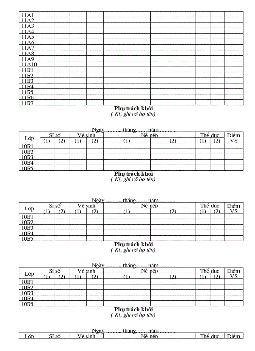 image for page Theo dõi của phụ trách khối