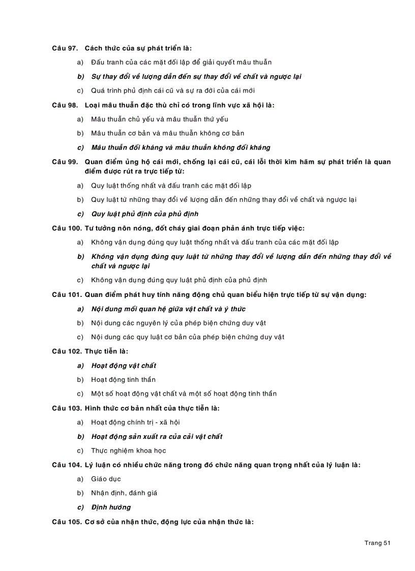 image for page Bài tập trắc nghiệm Triết học Mác Lênin