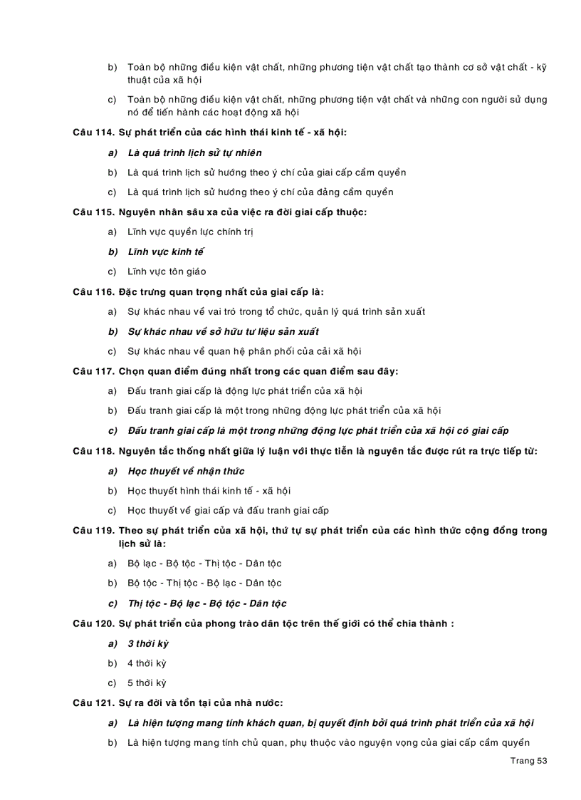 image for page Bài tập trắc nghiệm Triết học Mác Lênin