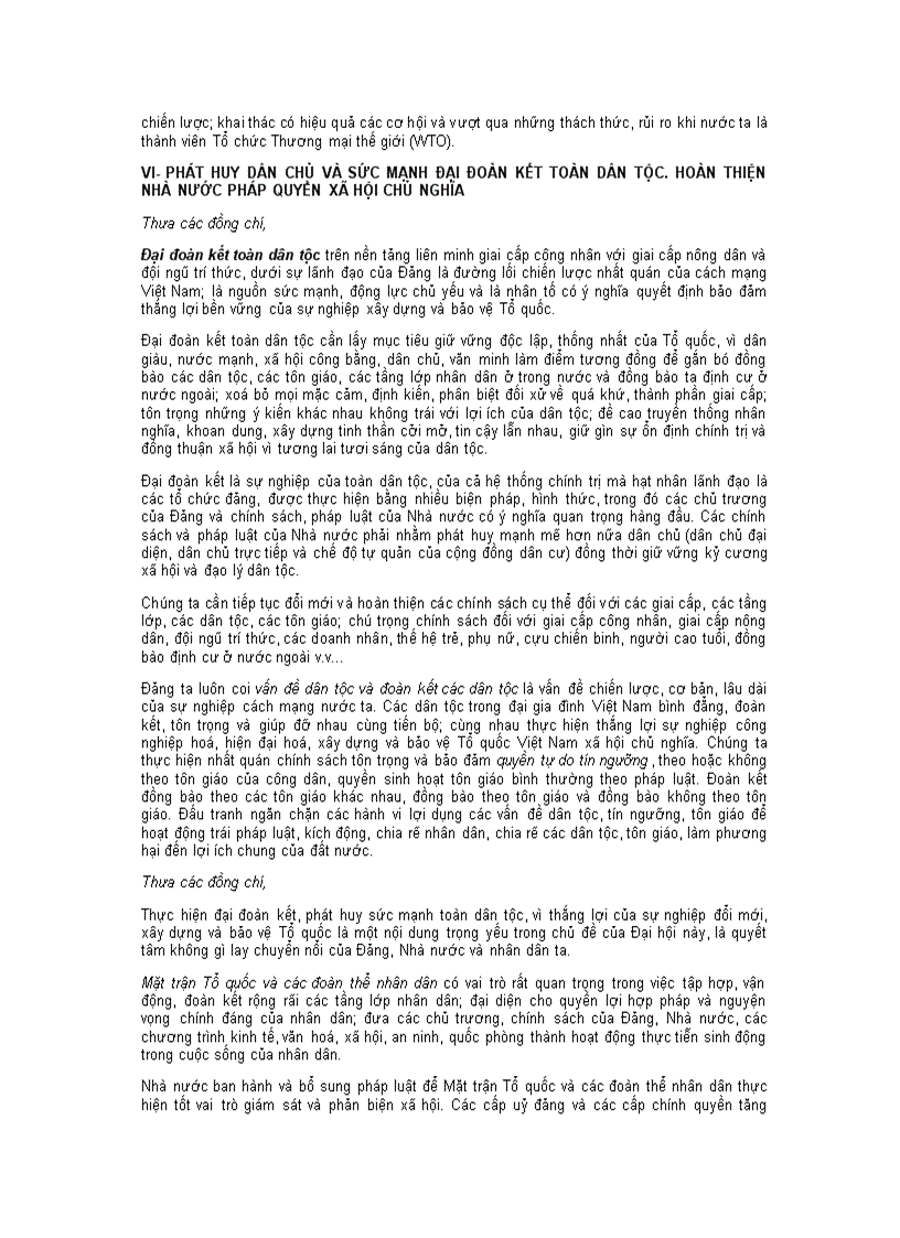 image for page Báo cáo của BCH TW về văn kiện Đại hội X