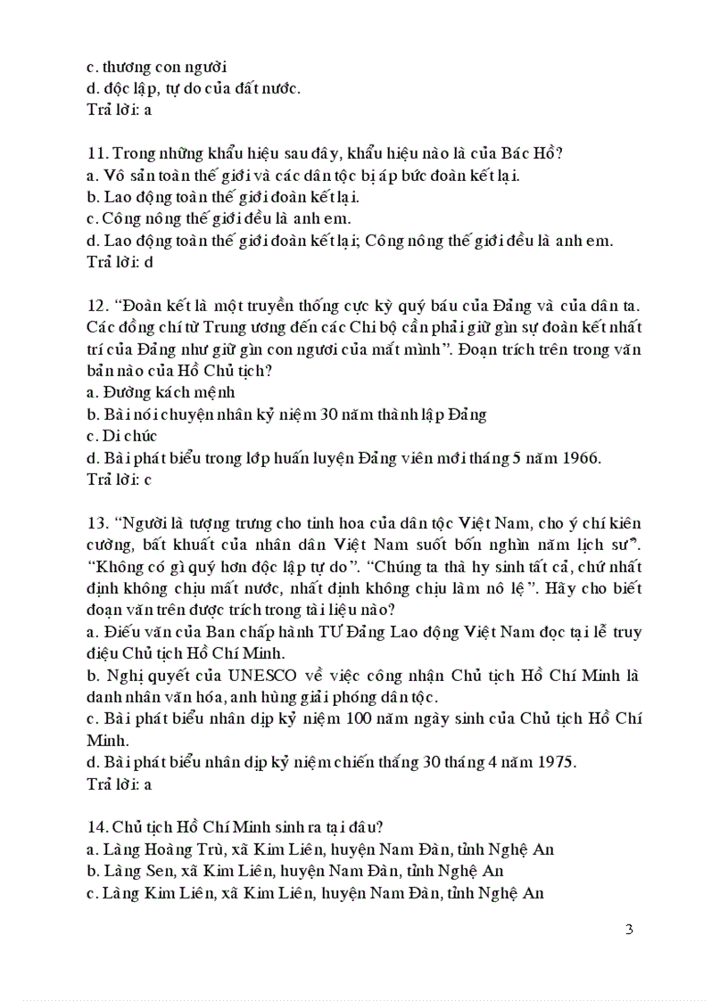 image for page Câu hỏi chắc nghiệm môn tư tưởng HCM