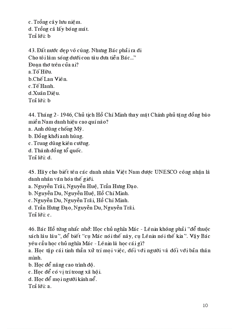 image for page Câu hỏi chắc nghiệm môn tư tưởng HCM