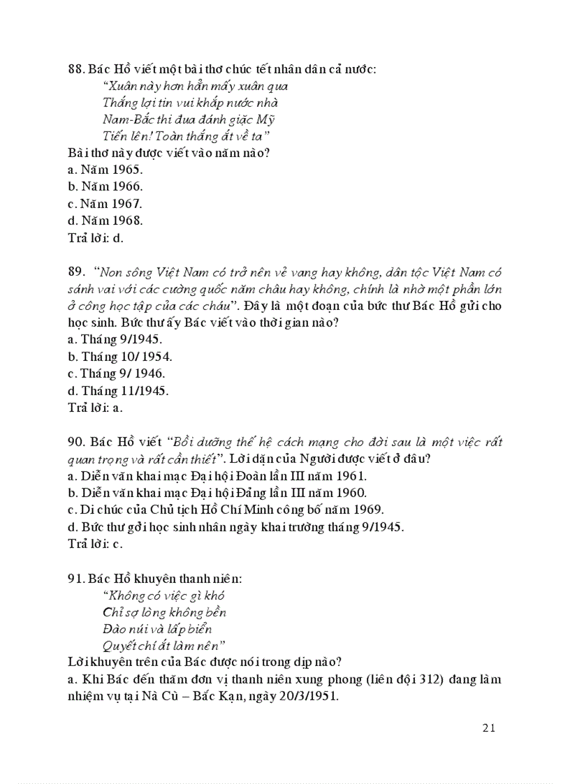 image for page Câu hỏi chắc nghiệm môn tư tưởng HCM