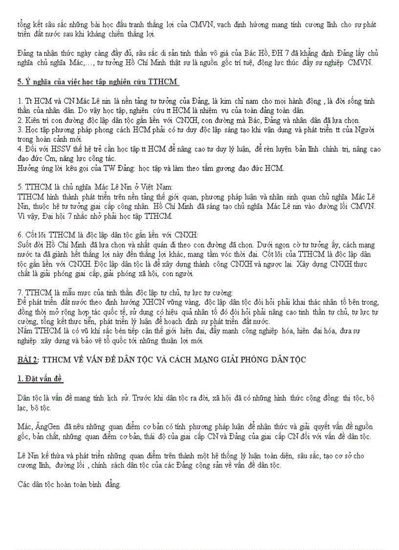 image for page Đề cương ôn tập môn tư tường hồ chí minh