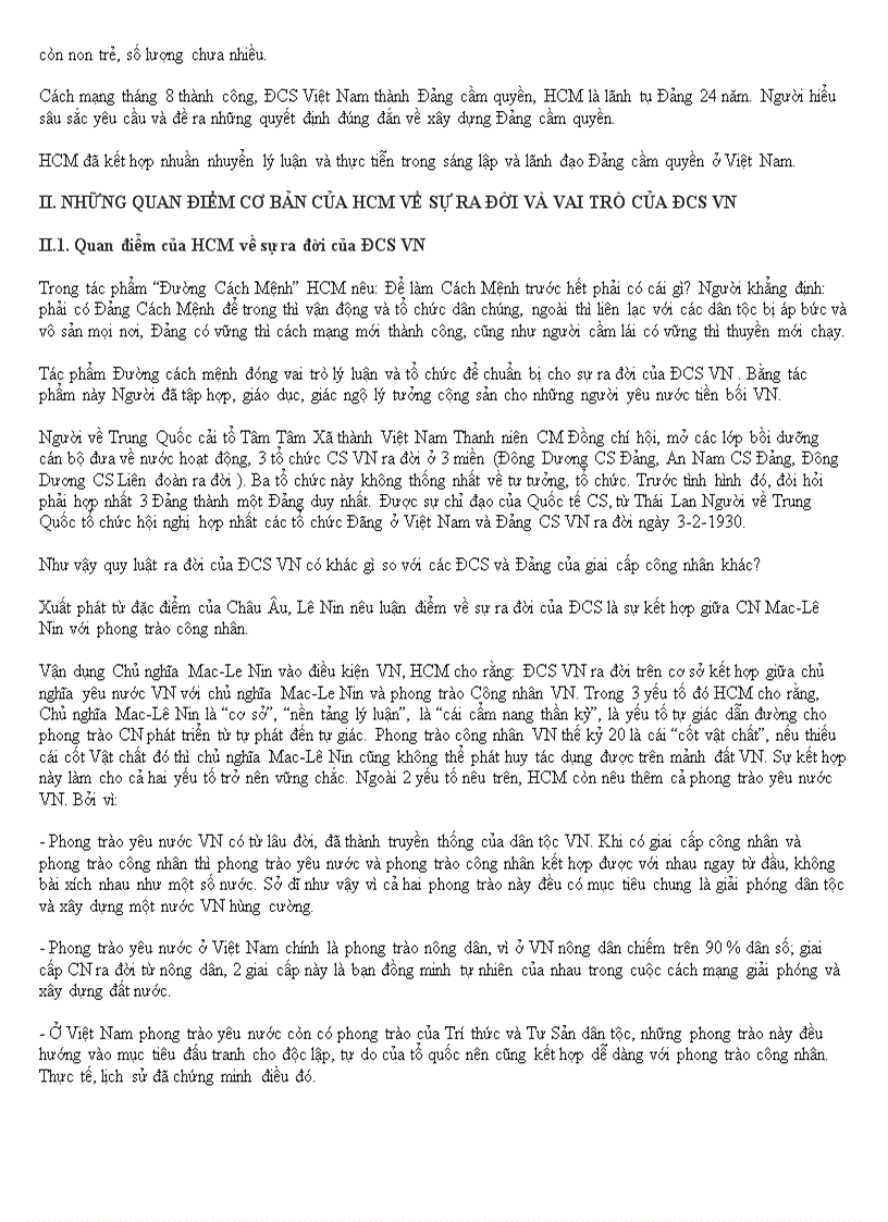 image for page Đề cương ôn tập môn tư tường hồ chí minh