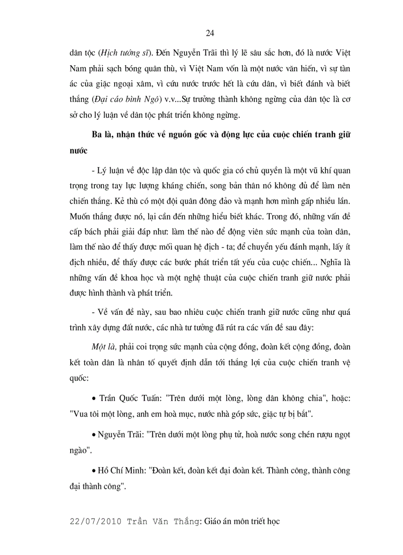 image for page Giáo án Triết Học Mác lênin