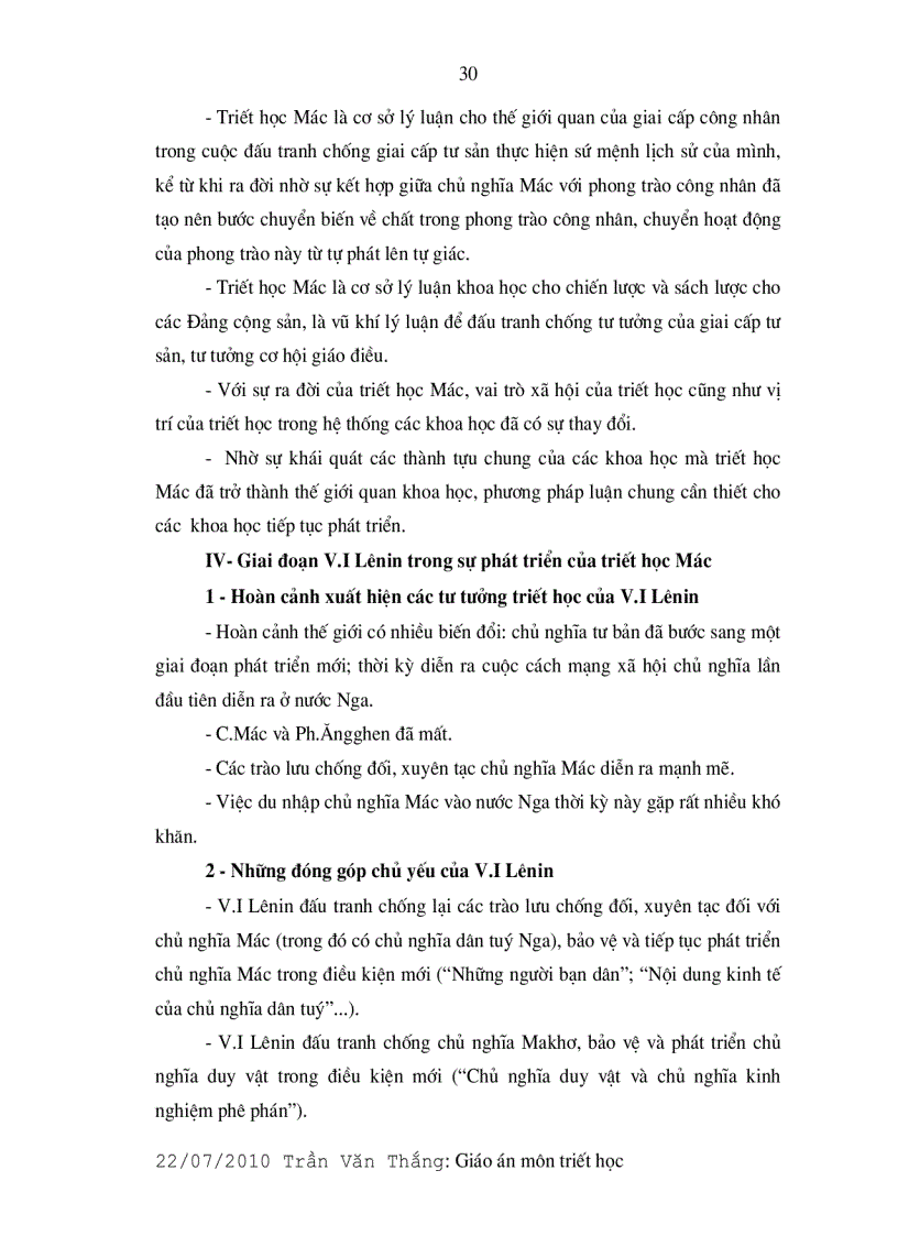 image for page Giáo án Triết Học Mác lênin