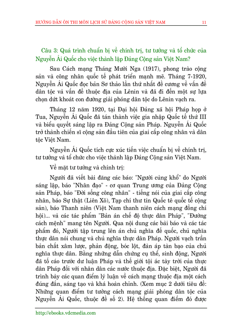 image for page Hướng dẫn ôn thi môn Lịch sử Đảng CSVN