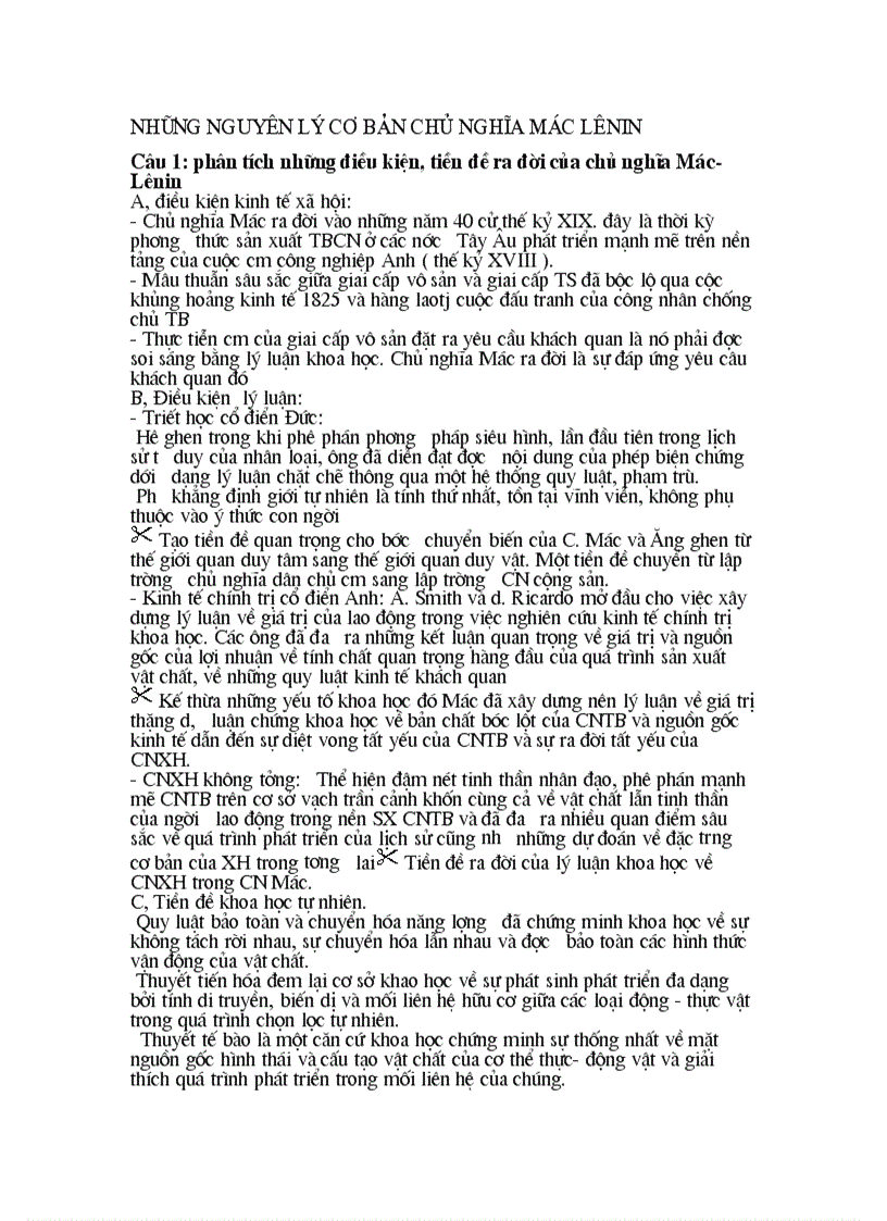 image for page Một số câu hỏi nguyên lý mác lê nin