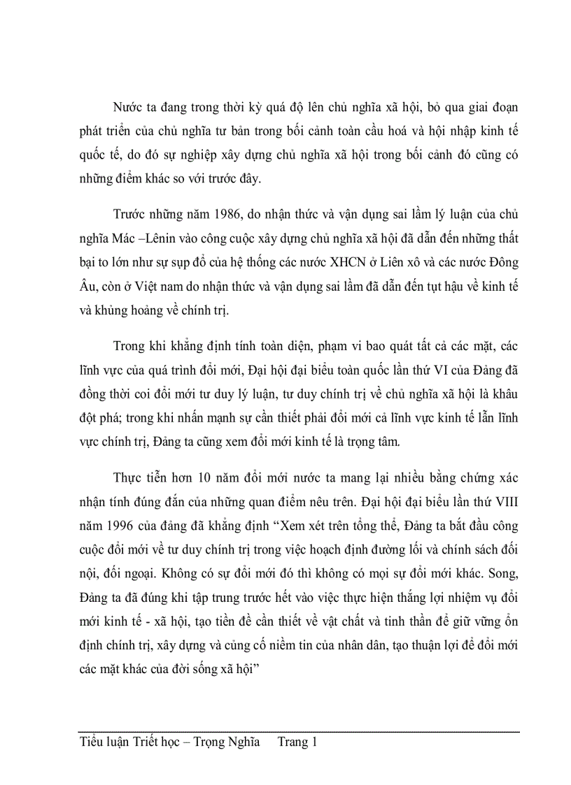image for page Tiểu luận Triết