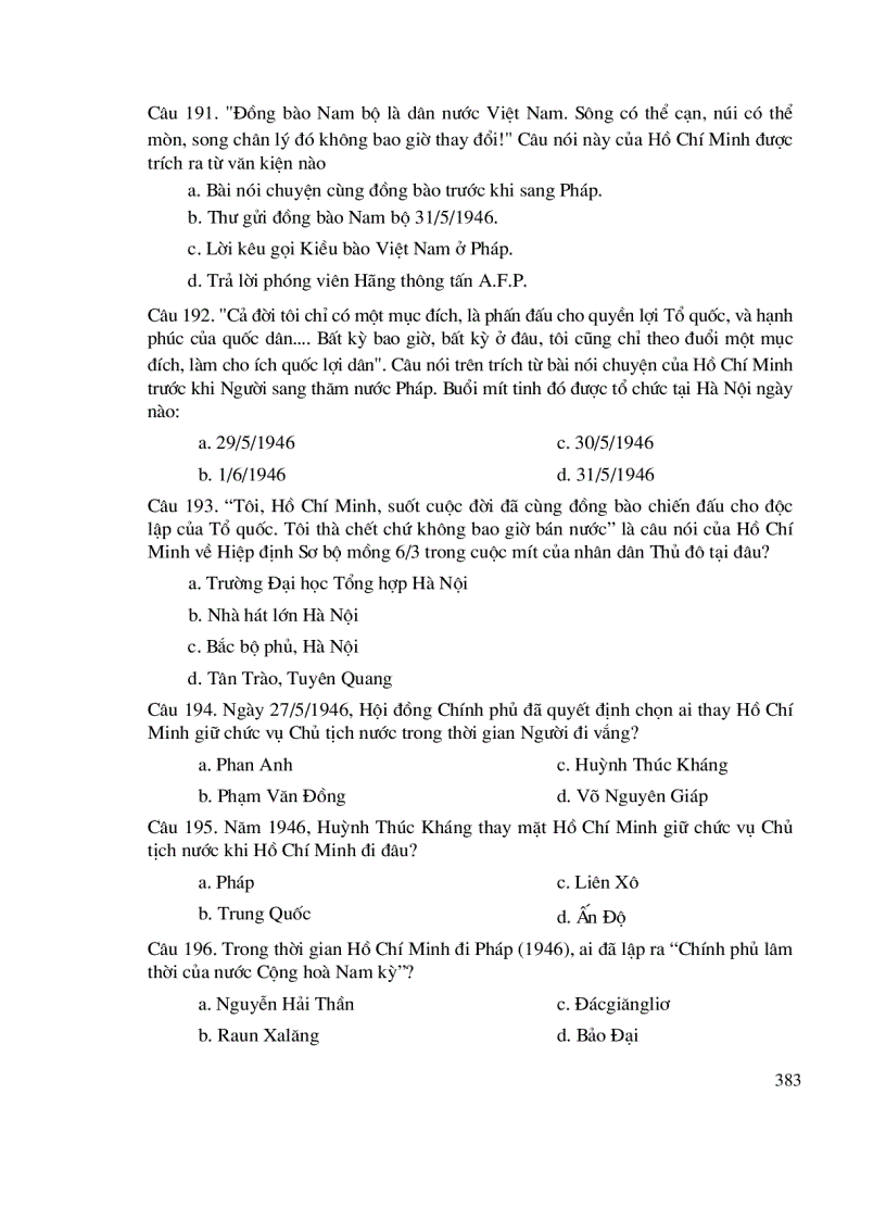 image for page Trac nghiem tu tuong HCM