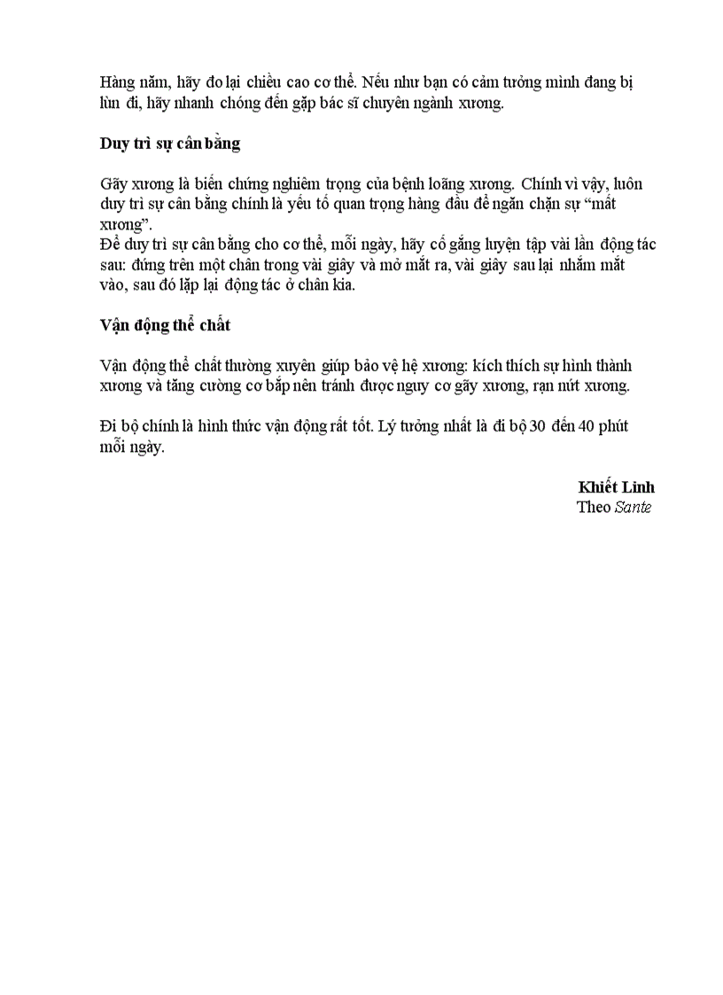 image for page 10 lời khuyên phòng tránh bệnh loãng xương