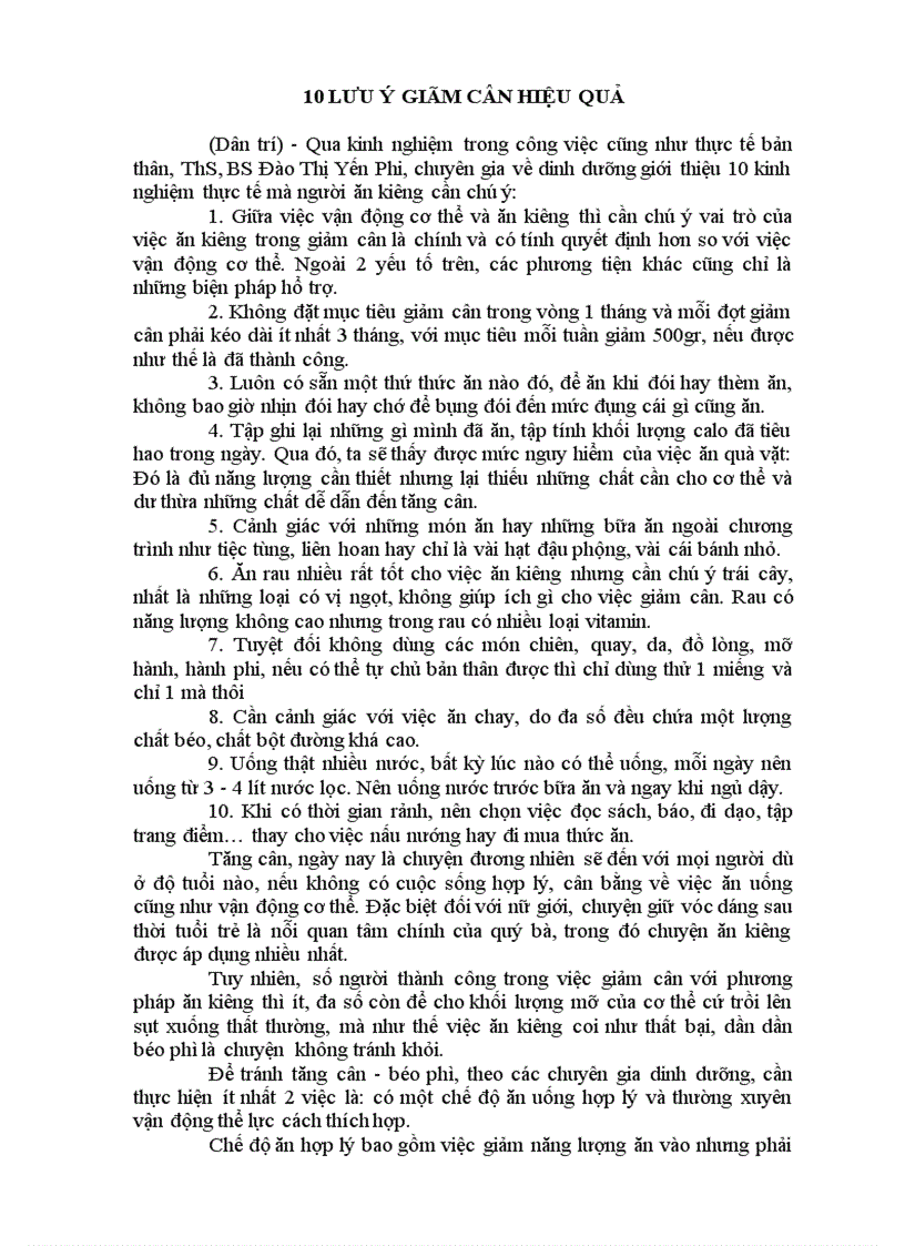 image for page 10 lưu ý giãm cân hiệu quả