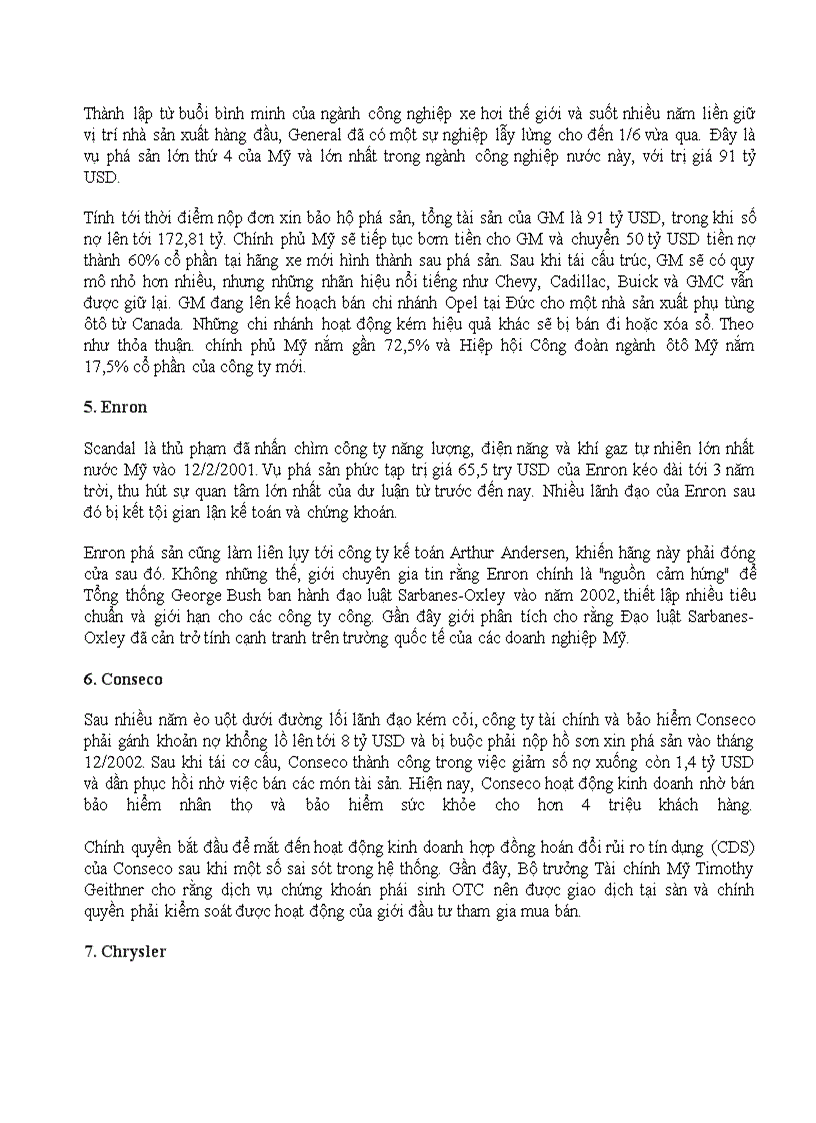 image for page 10 vụ phá sản lớn nhất nước mỹ