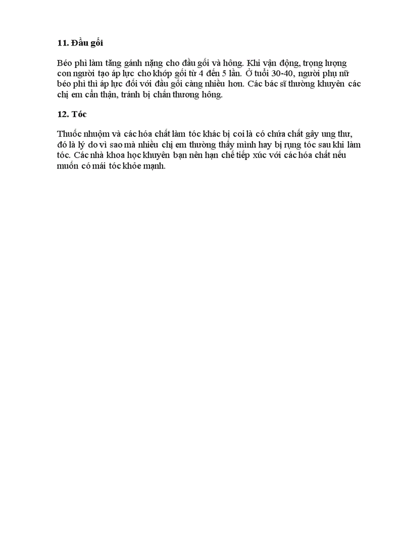 image for page 12 bộ phận cơ thể quyết định sức khỏe của bạn