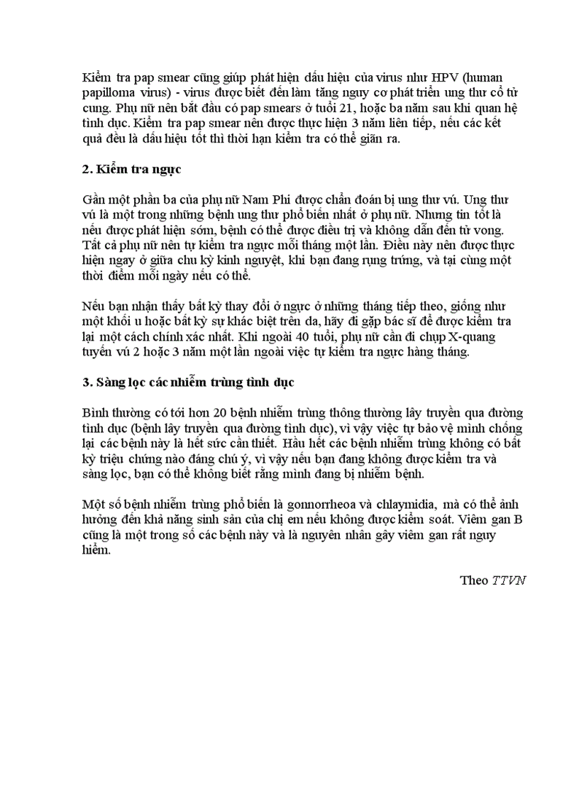 image for page 3 kiểm tra sức khỏe quan trọng nhất với phụ nữ