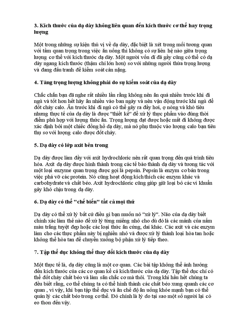 image for page 7 sự thật đáng kinh ngạc về dạ dày