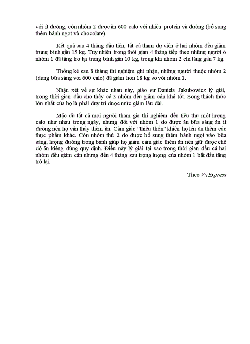 image for page Ăn chocolate buổi sáng giúp giảm cân