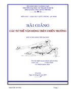 Bài giảng gdqp đh tư thế vận động