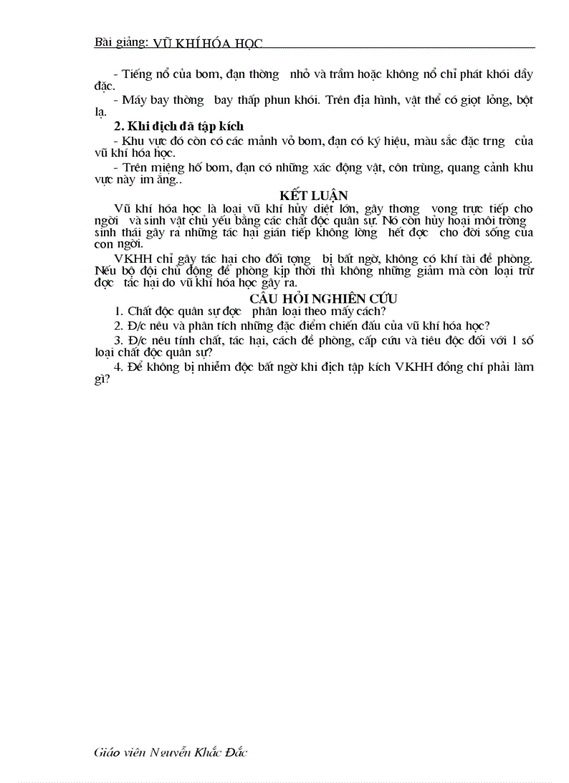 image for page Bài giảng VŨ KHÍ HÓA HỌC