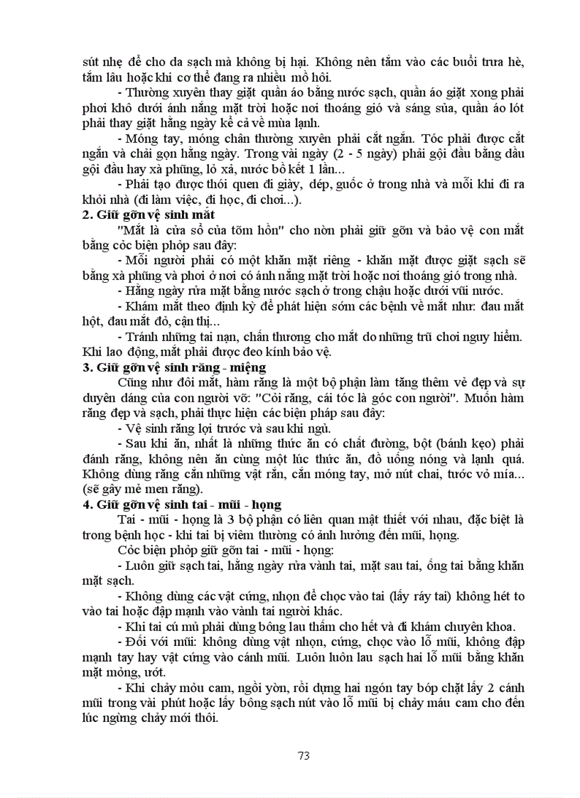 image for page Các bước đánh giá vệ sinh